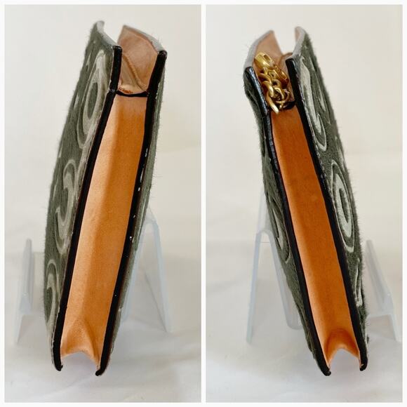 CHANEL Mini Pouch Purse Haraco Moss Green RARE Find - Picture 13 of 15